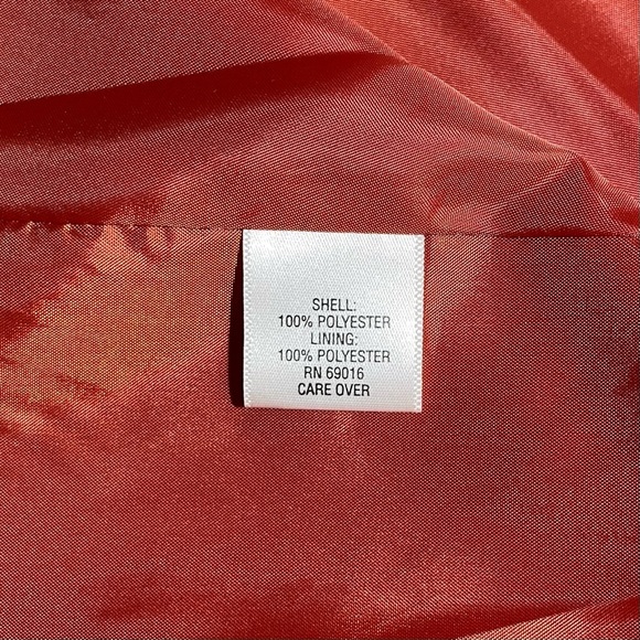 Studio Works Faux Suede Jacket Women’s Size 14P Red Long Sleeve Full Zip - Picture 6 of 6